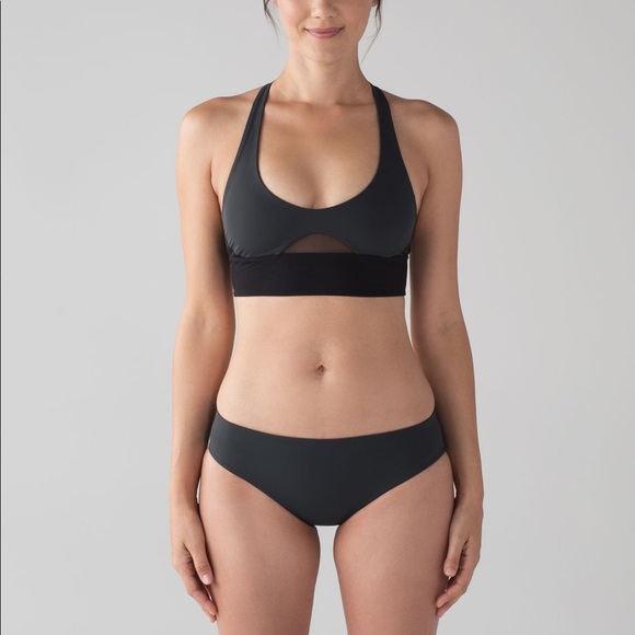 LULULEMON grey & black bikini set *SEE SIZES